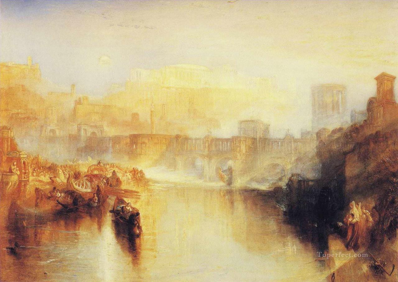 Ancient Rome Agrippina Landing with the Ashes of Germanicus Turner Oil Paintings